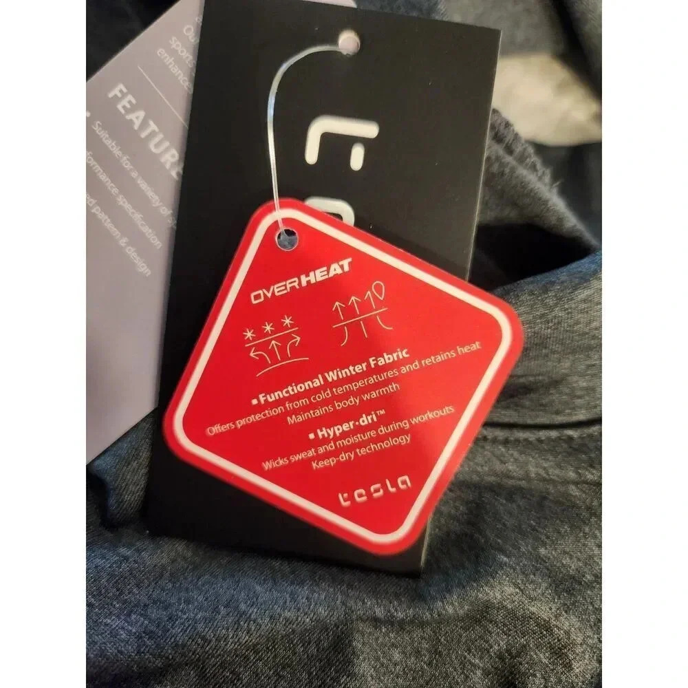NWT Tesla Hyper-Dri Performance Men's Mock Neck Size XL Over Heat Compression - Picture 5 of 8
